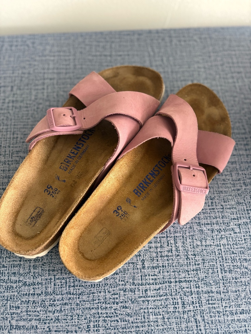 Birkenstock Women’s Pink Single-Buckle Slide Sandals